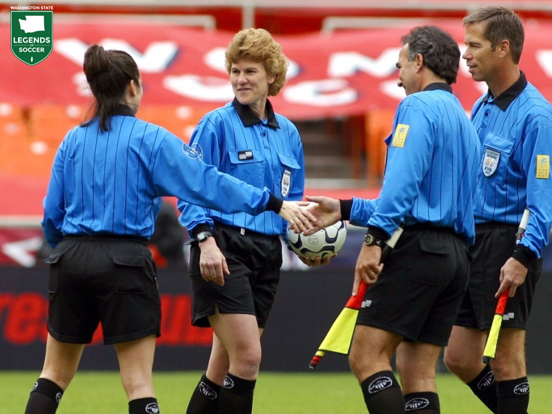 Sandra Hunt served as an official for the 2003 FIFA Women's World Cup. (Courtesy Sandra Hunt)