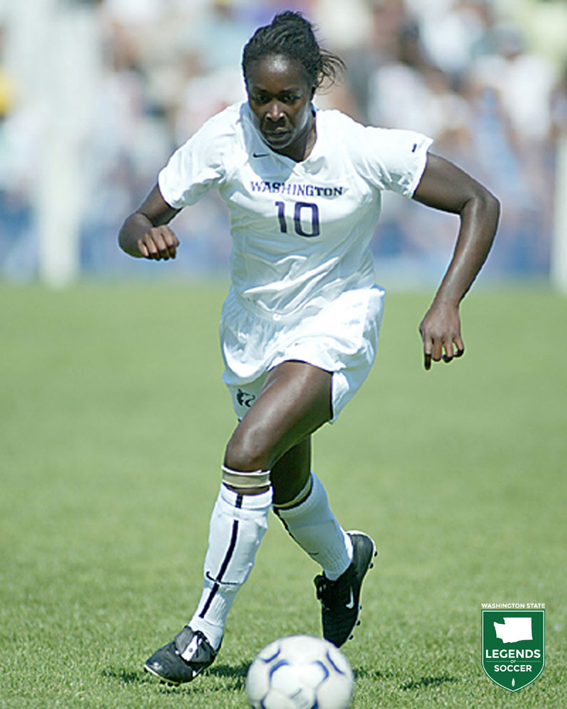 Tina Frimpong earned All-America honors at Washington while tying the record for goals with 16. (Courtesy UW Athletics)