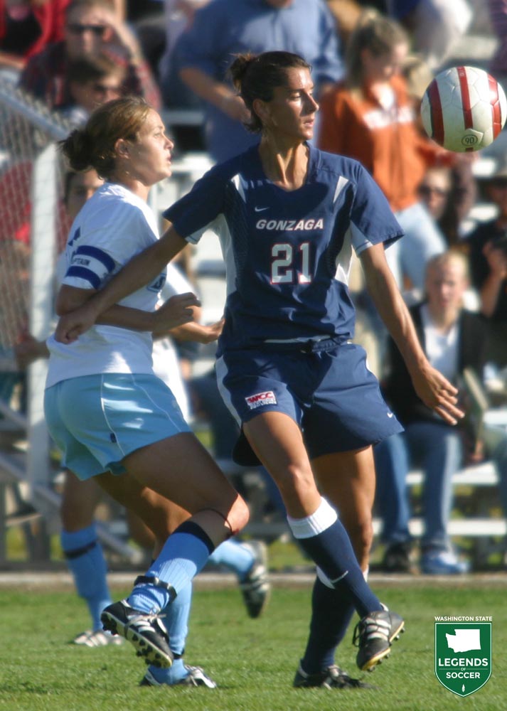 Nanda McCormick scored nine goals for Gonzaga as the Bulldogs reached the NCAA tournament for the first time in 2005. (Courtesy Gonzaga Athletics)