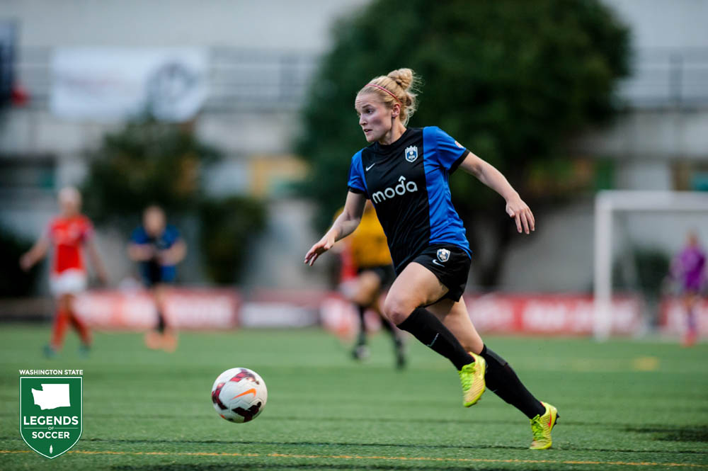 Kim Little makes a big impression in her first season with Seattle Reign FC, winning NWSL MVP and Golden Boot honors. (Jane Gersovich photo)