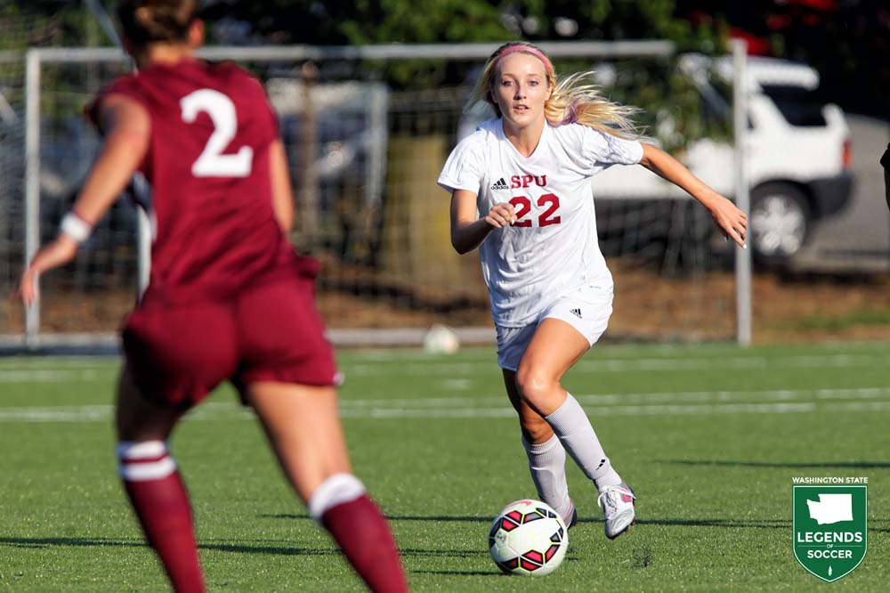 All-American Isabell Farrell helped Seattle Pacific earn an automatic NCAA Division II tournament berth by winning the GNAC tournament. It was the Falcons' 12th straight postseason berth. (Courtesy Seattle Pacific Athletics)