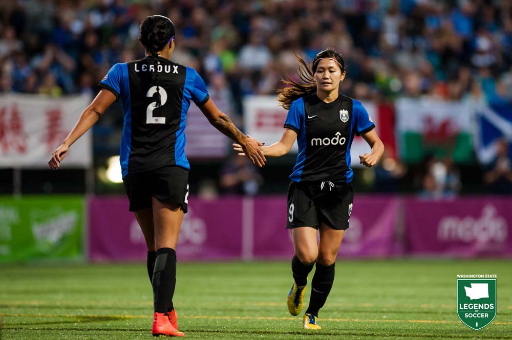 Naho Kawasumi and Sydney Leroux were key ingredients to Seattle Reign's 2014 first-place finish in the NWSL. (Courtesy Seattle Reign FC)