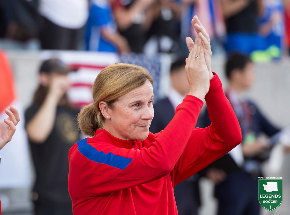 U.S. National Team coach Jill Ellis delivered the keynote speech at Washington Youth Soccer's 50th Anniversary Gala, 9/9/2016.
