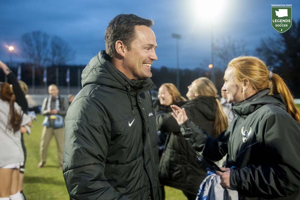 Western Washington's coaching staff, led by head coach Travis Connell, was named 2016 NSCAA Division II Women’s National Staff of the Year.  Jamie Arthurs, Claire Morgan and Joana Houplin served as the Vikings' assistants. (Courtesy Western Washington Athletics)