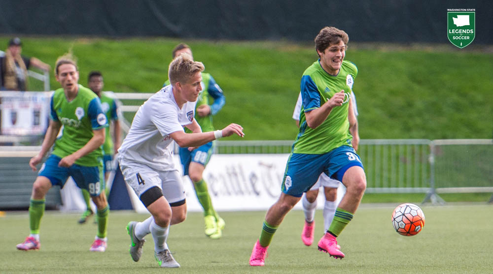 Zac Mathers served as Sounders 2 captain and scored 11 goals to lead the team in 2017. (Courtesy Charis Wilson / Sounders FC)