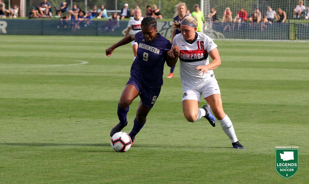 Mireya Grey, a junior at Washington, was a last-minute call-in to the Jamaican national team for the 2019 World Cup. Grey made to start for the Reggae Girlz.(Courtesy Washington Athletics)