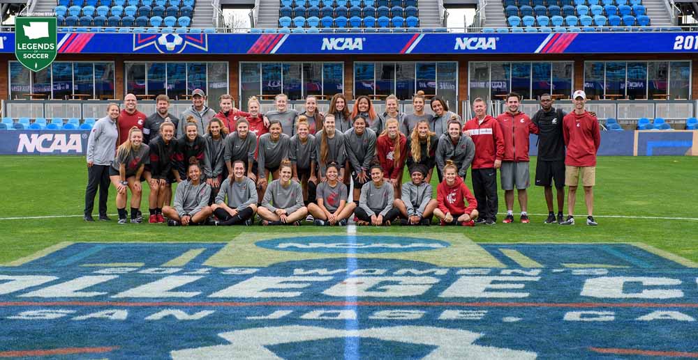 Washington State became the first Division I women's program to reach the NCAA College Cup finals, meeting North Carolina in the 2019 semifinal at San Jose. The Cougars had not previously advanced beyond the third round. (Courtesy Washington State Athletics)