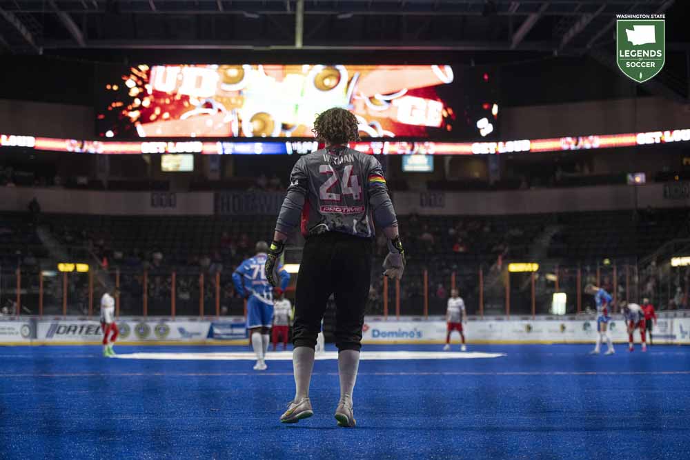 Tacoma Stars goalkeeper Danny Waltman made 15 saves to earn MVP honors at the 2020 MASL All-Star Game in Independence, Mo. (Courtesy MASL)