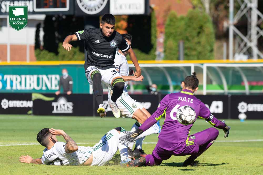 Following a four-month pandemic break, the Tacoma Defiance came home to beat Portland, 3-0, in July before playing the next nine matches away. (Courtesy Tacoma Defiance)