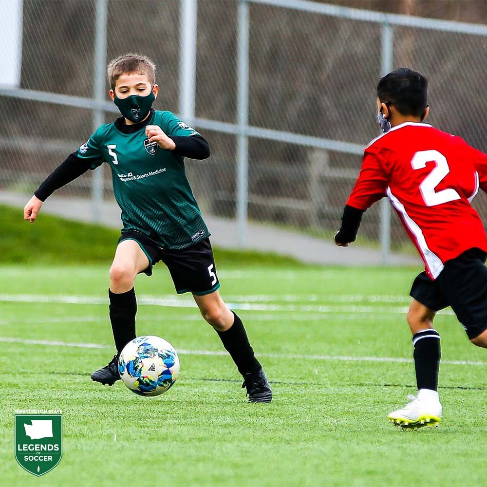 In February 2021, after 11 months on the sidelines, Washington Youth Soccer permitted league play to resume in many counties. All players, coaches and spectators were required to wear masks, socially distance themselves off the field. (Courtesy Washington Youth Soccer)