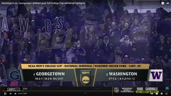 UW Defeats Georgetown in NCAA Semifinal