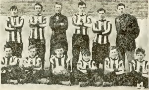 Located in the Hilltop neighborhood, Tacoma's McKinley School team in 1914. (Spalding Guide 1915)