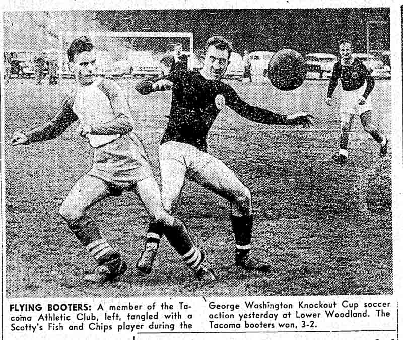 Tacoma and Scotty's, two teams that finished out of contention in league play, meet in a first-round knockout tie. (Courtesy Seattle Times)