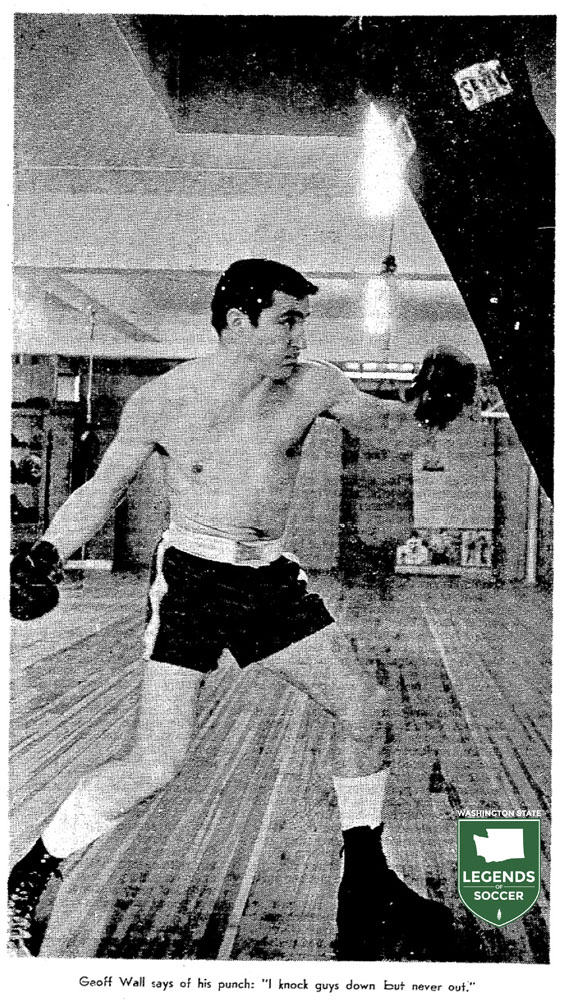 Geoff Wall of Seattle Hungarians also boxed professionally as a light heavyweight, often as undercard to popular fights.(Courtesy Seattle Times)
