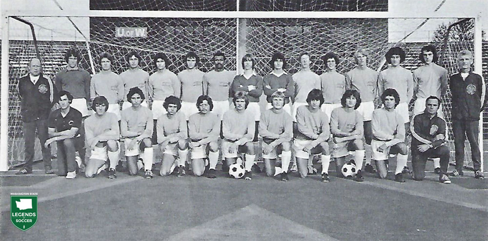 The University of Washington varsity, playing its final season under Mike Ryan, far left. (Frank MacDonald Collection)