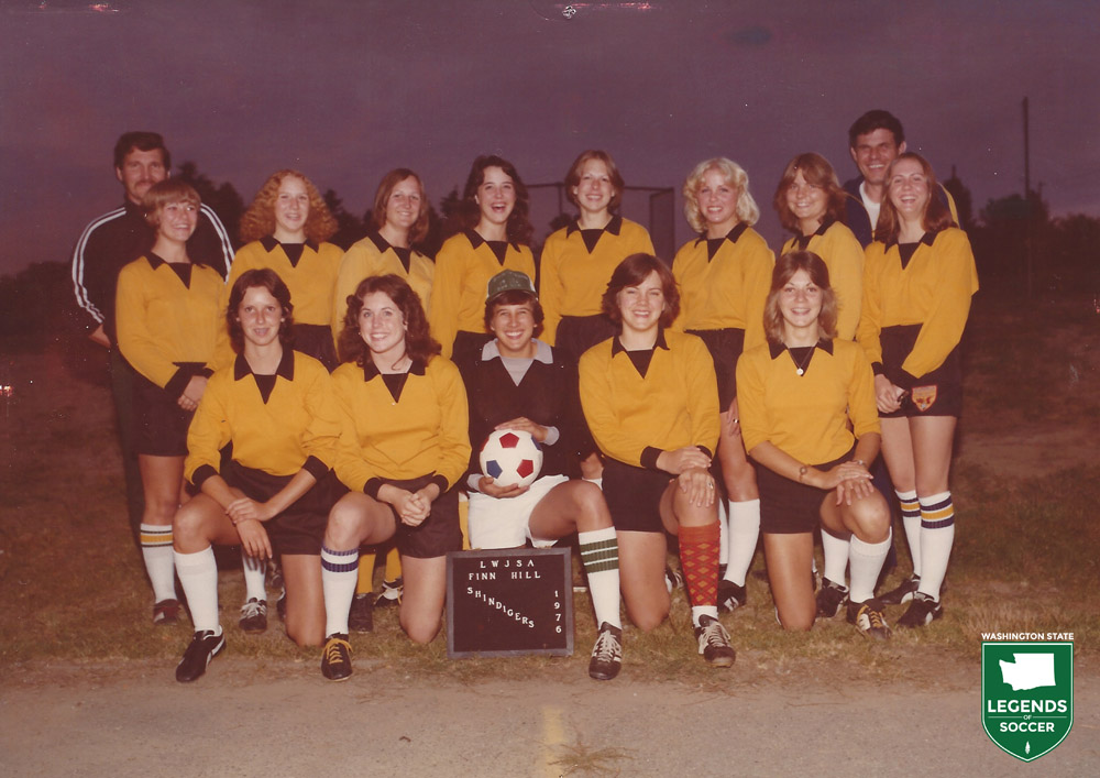 Finn Hill Shindiggers, feature Sharon McMurtry, front row far right. (Courtesy Sharon McMurtry)