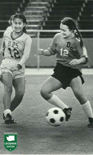 Scenes from an NCSC women's match between Puget Sound and Oregon State. (Courtesy Puget Sound archives)