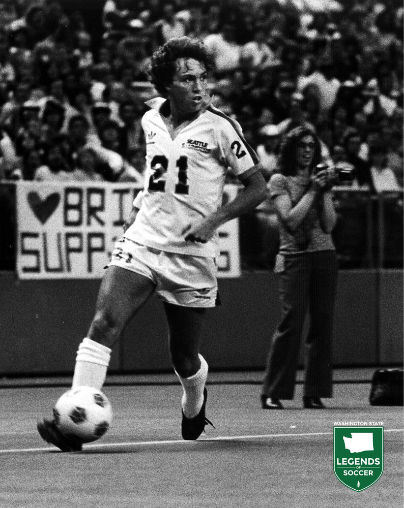 Mark Peterson came on strong late in the Sounders season but many of his 14 goals came after NASL Rookie of the Year balloting. (Frank MacDonald Collection)
