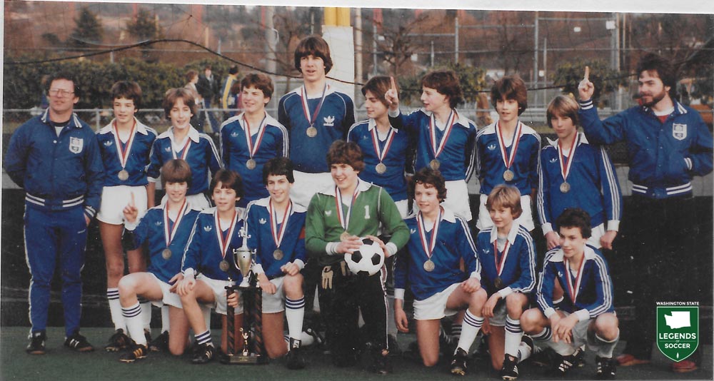 Lake City's Sporthaus Bobcats won the 1981 stat cup for U14 boys. (Courtesy Walter Schmetzer)