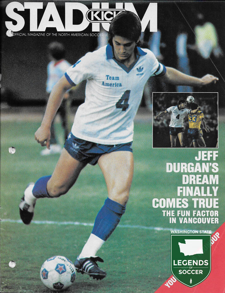 Tacoma's Jeff Durgan left the Cosmos for Team America and debuted for the USMNT in 1983.