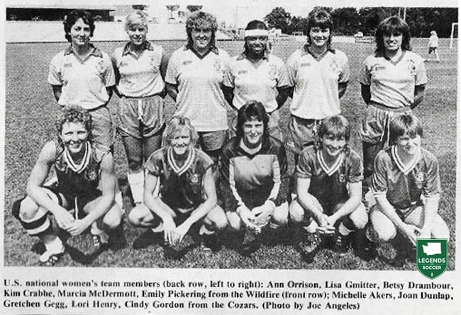 Five members of the 1986 U.S. National Team came from Tacoma's Cozars: Gretchen Gegg, Lori Henry, Joan Dunlop, Cindy Gordon and Michelle Akers.