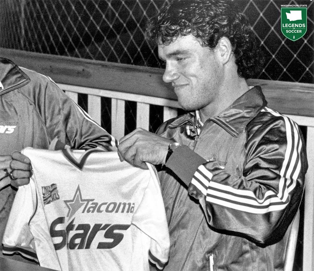 Brent Goulet came home to sign with his hometown Tacoma Stars in 1989.