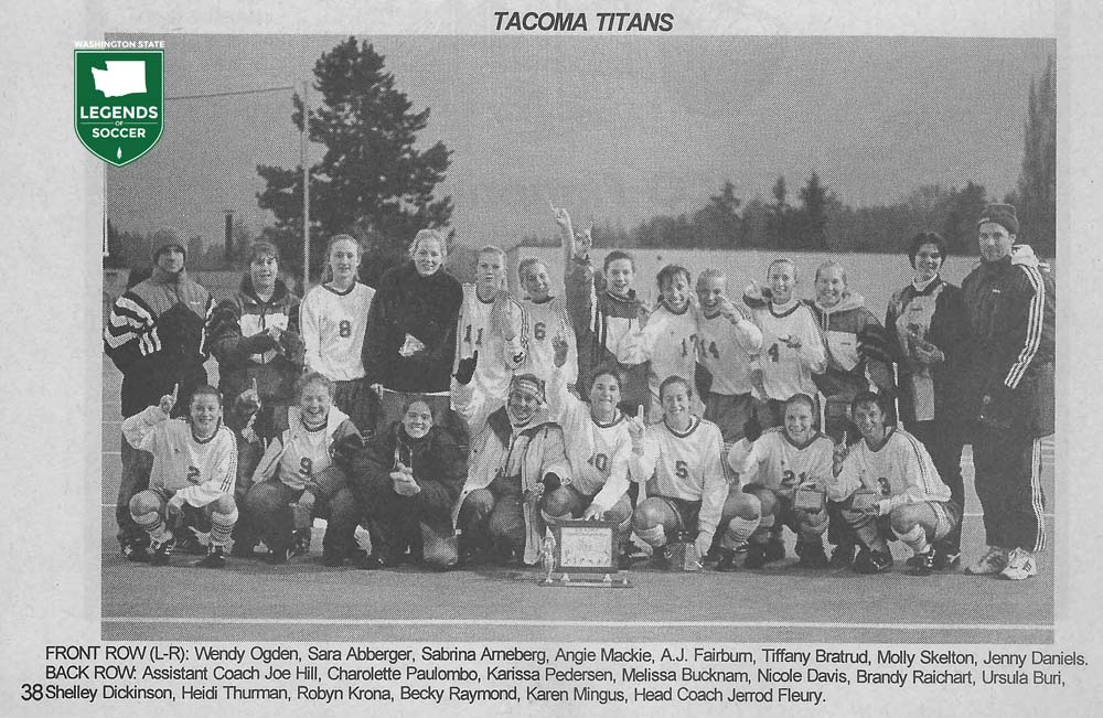 Tacoma Community College won its first NWAC women's title in 1996. (Courtesy NWAC)