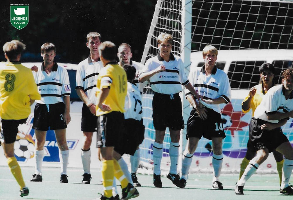 Scene from a Sounders 1998 home match vs. San Diego.