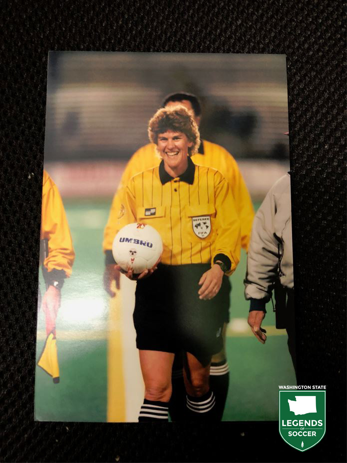 Sandra Hunt was among 31 officials selected by FIFA for the 1999 World Cup. (Courtesy Sandra Hunt)