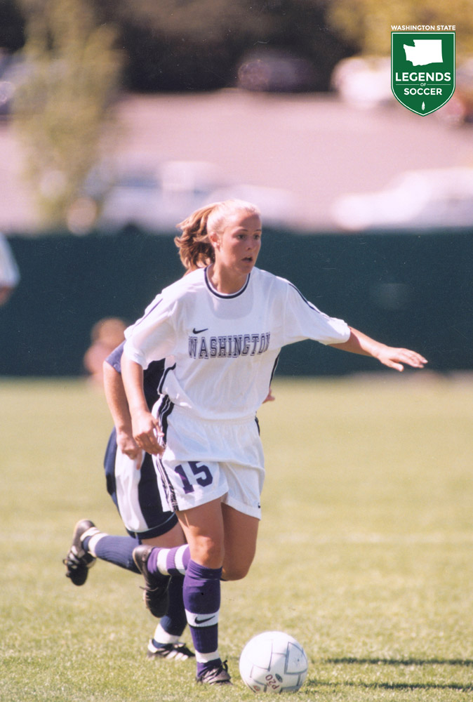 Tami Bennett scored 16 goals in leading Washington to the Pac-10 title and the third round of the 2000 NCAA tournament. (Courtesy University of Washington Athletics)