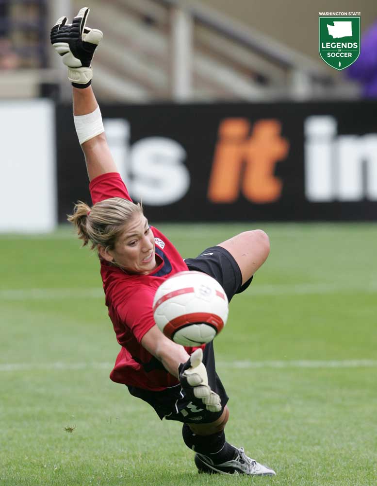 Hope Solo did not allow a goal in seven starts for the USWNT in 2005. (Courtesy Michael Pimentel / ISI Photos)