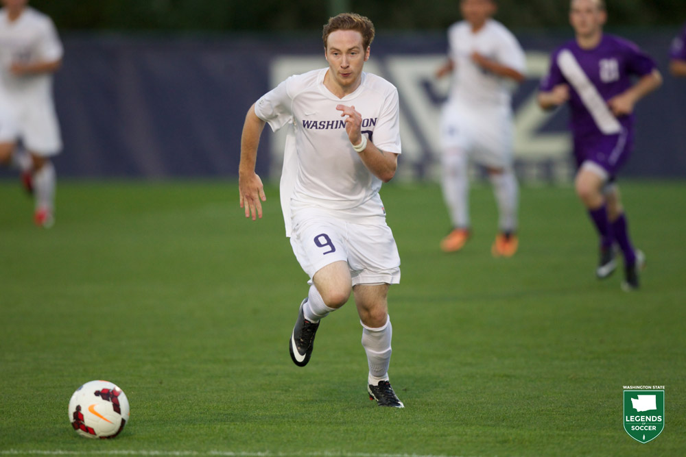 Josh Heard scored once and assisted on two others in Washington's 2013 NCAA second-round win over Seattle University. (Courtesy UW Athletics)