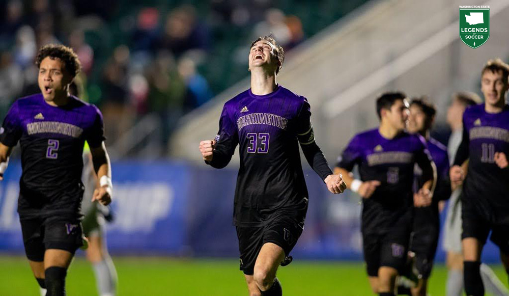 Washington avenged a 2019 loss to Georgetown by winning their 2021 NCAA semifinal rematch, 2-1. (Courtesy University of Washington Athletics)