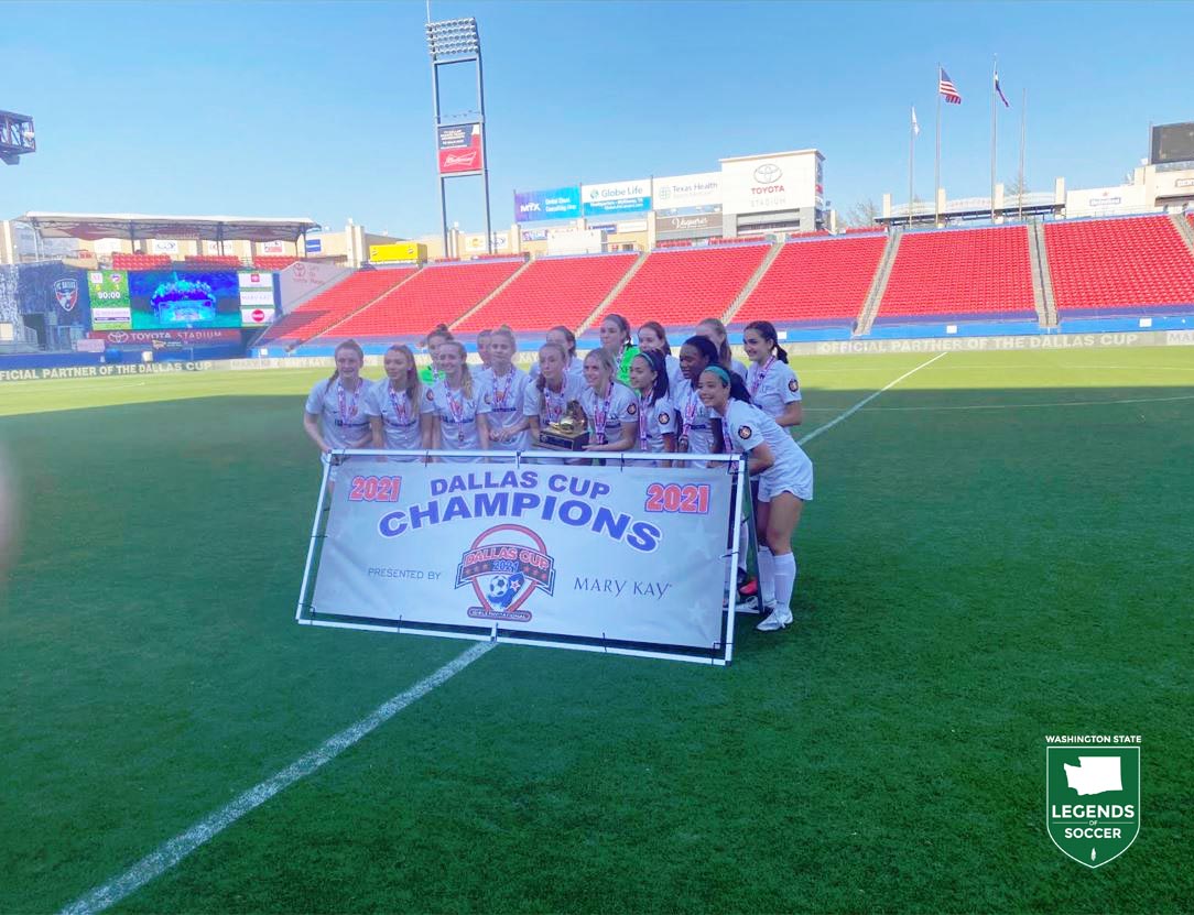 Crossfire Premier won the first-ever Dallas Cup girls' U19 final in 2021. (Courtesy Dallas Cup)