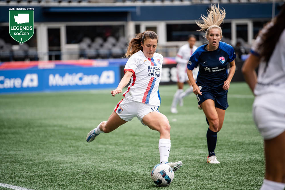 Sofia Huerta of OL Reign was voted to the 2022 NWSL Best XI. (Courtesy Jane Gershovich/OL Reign)