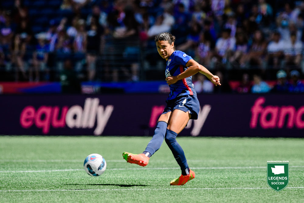Alana Cook earned NWSL Best XI in 2022, in addition to 15 USWNT appearances. (Courtesy Jane Gershovich/OL Reign)