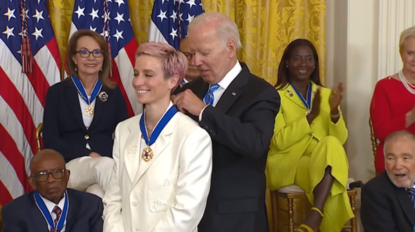 KING 5: Megan Rapinoe Receives Medal of Freedom