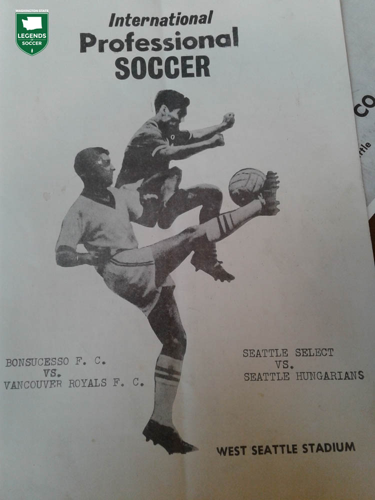 Program cover for 1968 preseason friendly between Vancouver Royals and Bonsucesso at West Seattle. (Courtesy George Craggs family)