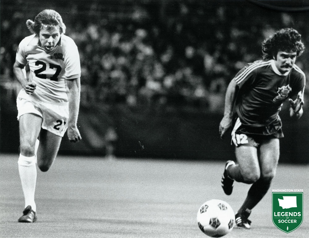 Harry Redknapp, seen here versus Toronto, was both a Sounders player and assistant coach in 1978. (Frank MacDonald Collection)