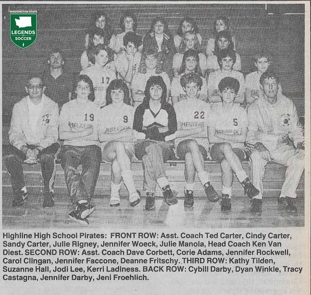 State 4A champion Highline girls. (Frank MacDonald Collection)