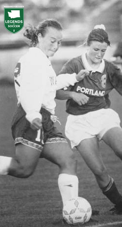 Action from a Washington-Portland women's match. (Courtesy Washington archives)