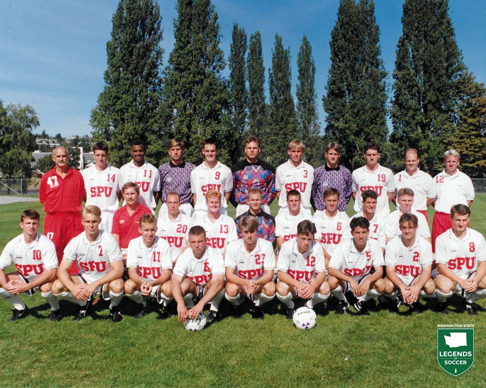 1993 Seattle Pacific team photo. (Courtesy Seattle Pacific)